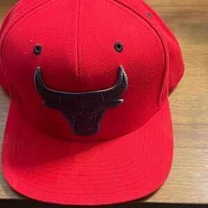 Nostalgia Red and Black Mitchell & Ness Snapback Cap